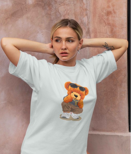 Дамска тениска с щампа Мечета Hipster Style